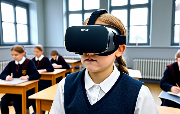 교사 4차 산업혁명 교육 사례 - AI-Powered Learning Platform**

"A bright, modern classroom in Sweden. A teacher, fully clothed in p...